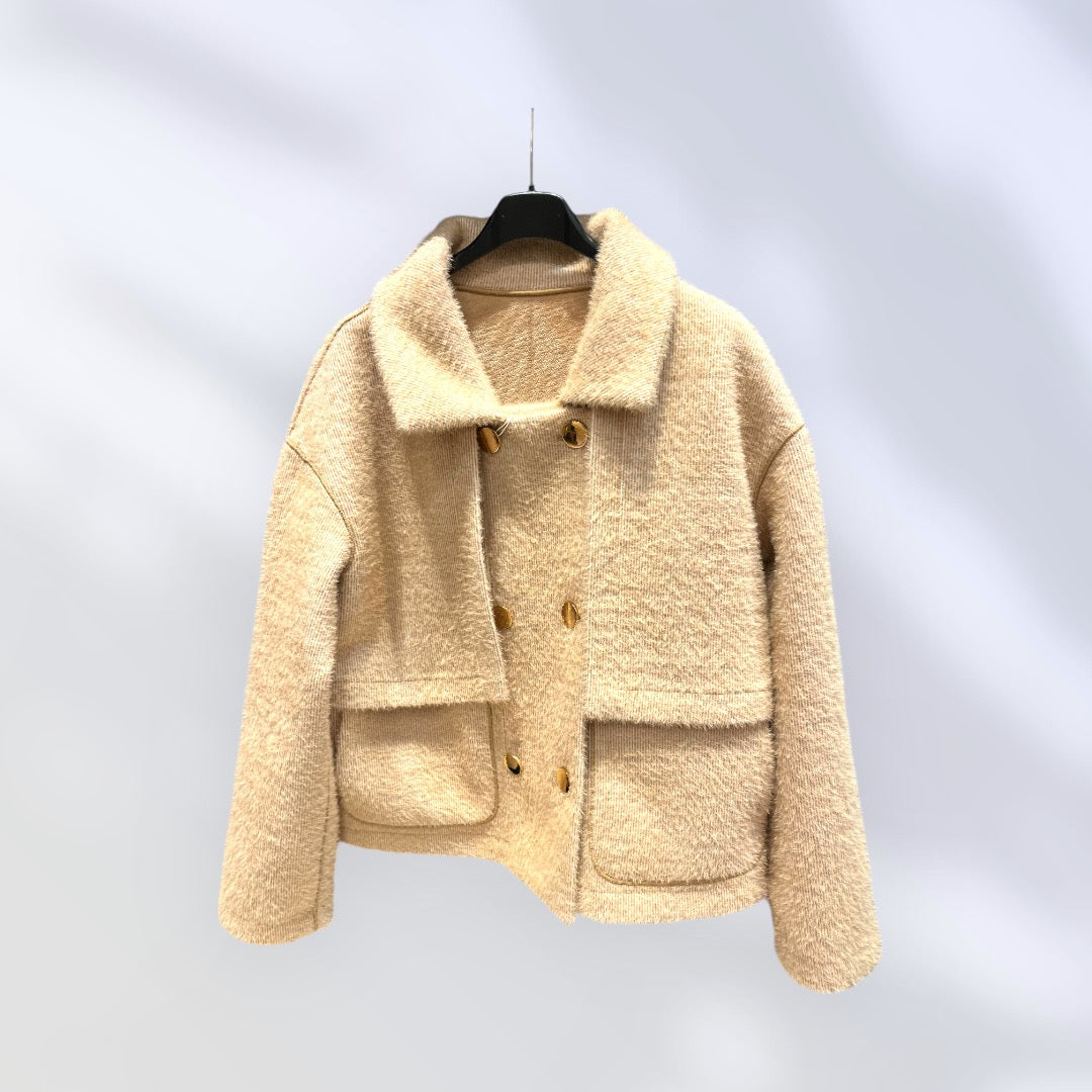 Cappotto Corto Morbido e Soffice